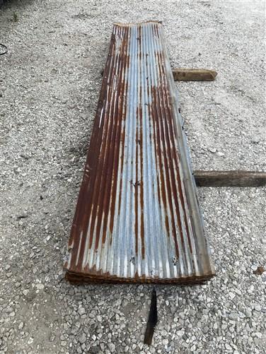 35 Sheets Reclaimed Barn Tin, 12' Corrugated Metal, 840 Sq Ft Salvage B49