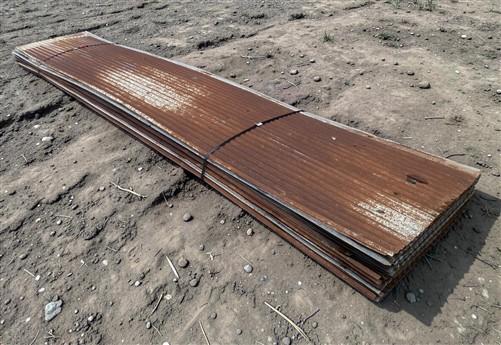 46 Sheets Reclaimed Barn Tin, 12' Corrugated Metal, 1104 Sq Ft Salvage B51