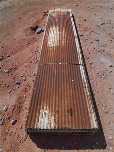 46 Sheets Reclaimed Barn Tin, 12' Corrugated Metal, 1104 Sq Ft Salvage B51