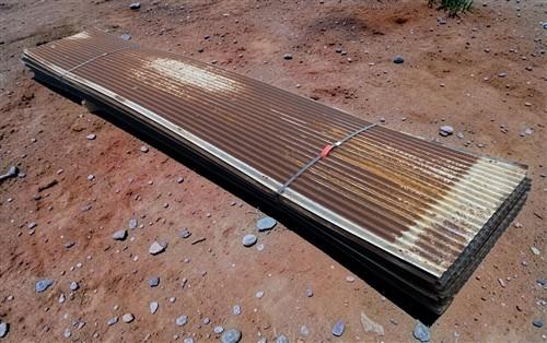 46 Sheets Reclaimed Barn Tin, 12' Corrugated Metal, 1104 Sq Ft Salvage B51