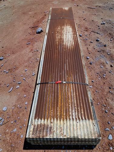 46 Sheets Reclaimed Barn Tin, 12' Corrugated Metal, 1104 Sq Ft Salvage B51