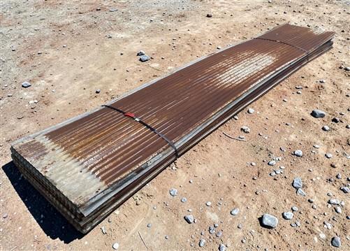 46 Sheets Reclaimed Barn Tin, 12' Corrugated Metal, 1104 Sq Ft Salvage B51