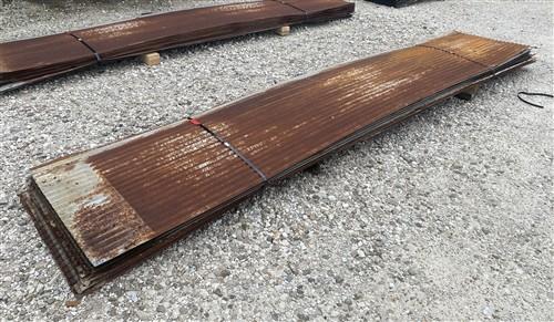 28 Sheets Reclaimed Barn Tin, 12' Corrugated Metal, 672 Sq Ft Salvage B53