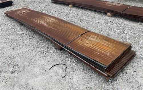 28 Sheets Reclaimed Barn Tin, 12' Corrugated Metal, 672 Sq Ft Salvage B53