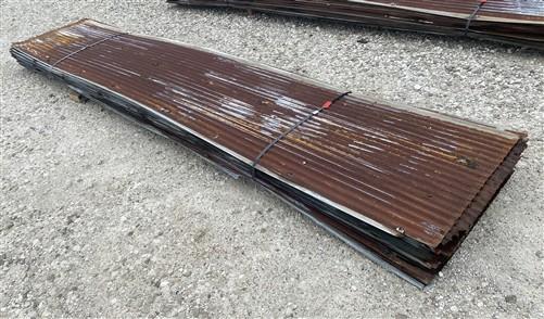 54 Sheets Reclaimed Barn Tin, 12' Corrugated Metal, 1296 Sq Ft Salvage B54