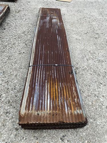 54 Sheets Reclaimed Barn Tin, 12' Corrugated Metal, 1296 Sq Ft Salvage B54