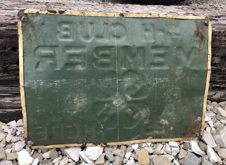 4-H Club Member Lives Here Sign, Vintage Metal Advertising Sign, Farm Country E