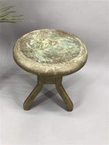 Metal Milking Stool Chair Kitchen Bar Industrial Age Workbench Vintage Seat A6