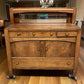Mission Oak Buffet, Vintage Sideboard Cabinet with Mirror, Arts & Crafts Server