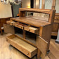 Mission Oak Buffet, Vintage Sideboard Cabinet with Mirror, Arts & Crafts Server