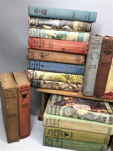 49 Zane Grey HC Lot, Vintage Hardcover Western Book Lot B