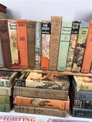 49 Zane Grey HC Lot, Vintage Hardcover Western Book Lot B