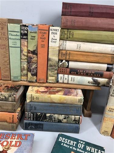 49 Zane Grey HC Lot, Vintage Hardcover Western Book Lot B