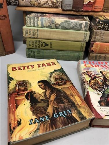 49 Zane Grey HC Lot, Vintage Hardcover Western Book Lot B