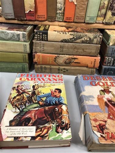 49 Zane Grey HC Lot, Vintage Hardcover Western Book Lot B