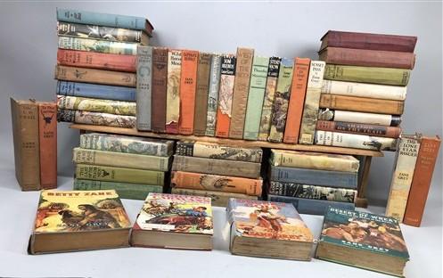 49 Zane Grey HC Lot, Vintage Hardcover Western Book Lot B