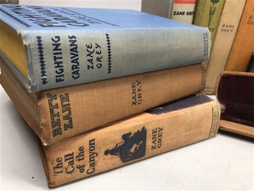 10 Zane Grey HC Lot, Vintage Hardcover Western Book Lot D