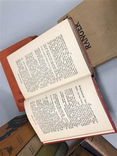 10 Zane Grey HC Lot, Vintage Hardcover Western Book Lot D