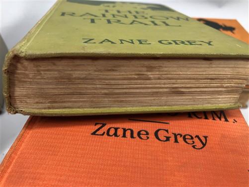 10 Zane Grey HC Lot, Vintage Hardcover Western Book Lot D