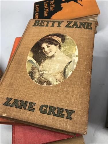 10 Zane Grey HC Lot, Vintage Hardcover Western Book Lot D