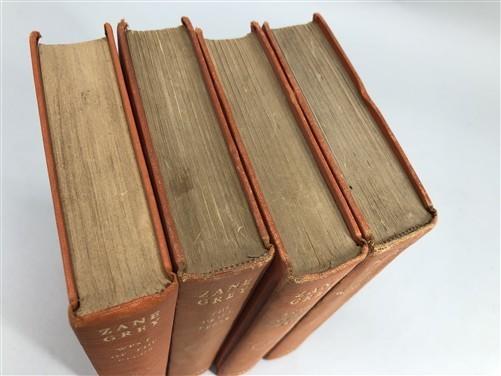 4 Zane Grey HC P.F. Collier & Son Lot, Vintage Hardcover Western Book Lot E