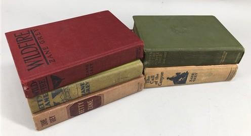 5 Zane Grey HC Lot, Vintage Hardcover Western Book Lot F