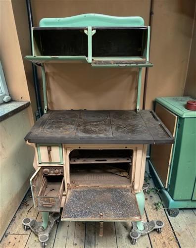 Charter Oak Stove, Polar Air Ice Box, Vintage Wood Burning Stove and Ice Box