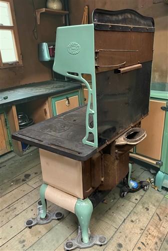 Charter Oak Stove, Polar Air Ice Box, Vintage Wood Burning Stove and Ice Box