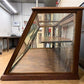 Slant Glass Countertop Display Case, Vintage Store Counter Display, Showcase