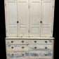 Primitive Farmhouse Pantry Cabinet Cupboard, Vintage Painted Kitchen Cabinet