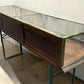 7' Brass Framed Countertop Glass Case, Vintage Retail Store Display, Showcase