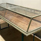 7' Brass Framed Countertop Glass Case, Vintage Retail Store Display, Showcase