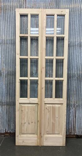 French Double Door (36x96) 8 Pane Glass European Styled Door EM34A
