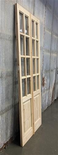 French Double Door (36x96) 8 Pane Glass European Styled Door EM34A