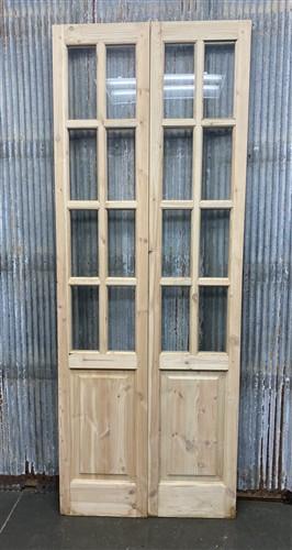 French Double Door (36x96) 8 Pane Glass European Styled Door EM34A