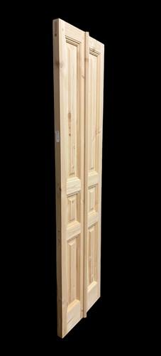 French Double Doors (21x80.5) Pine Interior Door, European Rustic Styled, NM11A