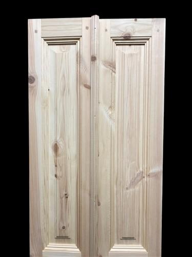 French Double Doors (21x80.5) Pine Interior Door, European Rustic Styled, NM11A