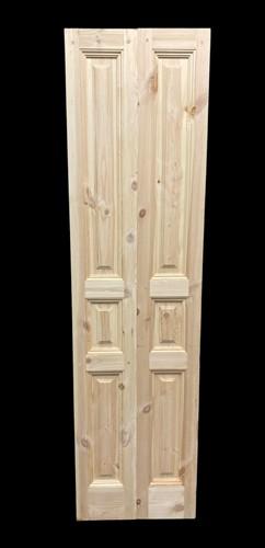 French Double Doors (21x80.5) Pine Interior Door, European Rustic Styled, NM11A