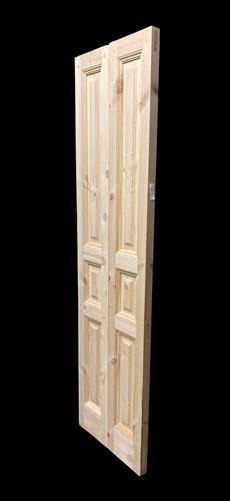 French Double Doors (21x80.5) Pine Interior Door, European Rustic Styled, NM11A