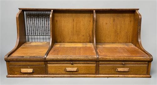 Cashier's Desk - Charge Register Stand, Vintage McClaskey Register System Desk