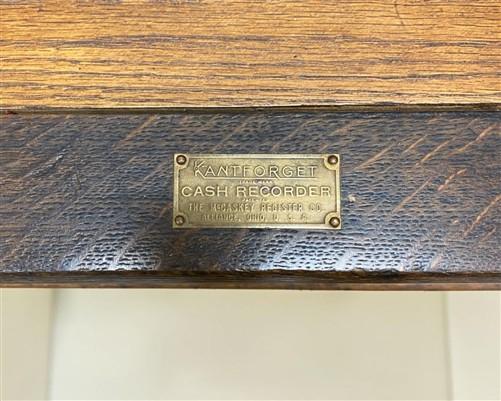 Cashier's Desk - Charge Register Stand, Vintage McClaskey Register System Desk