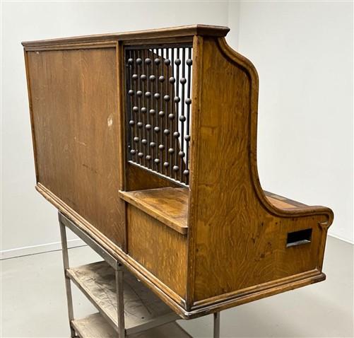 Cashier's Desk - Charge Register Stand, Vintage McClaskey Register System Desk