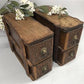 4 Sewing Machine Drawers Singer Treadle Cabinet, Sign Wood Cubbyholes B2
