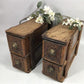 4 Sewing Machine Drawers Singer Treadle Cabinet, Sign Wood Cubbyholes B2
