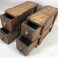 4 Sewing Machine Drawers Singer Treadle Cabinet, Sign Wood Cubbyholes B2