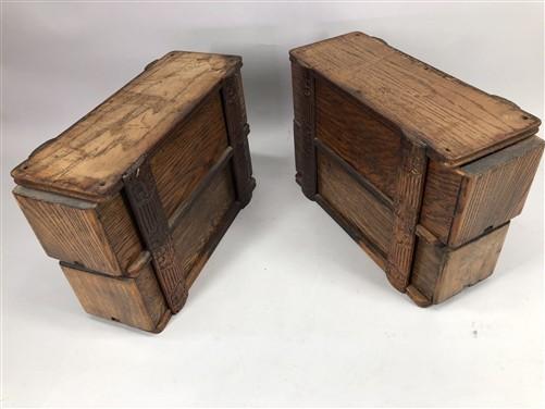 4 Sewing Machine Drawers Singer Treadle Cabinet, Sign Wood Cubbyholes B2
