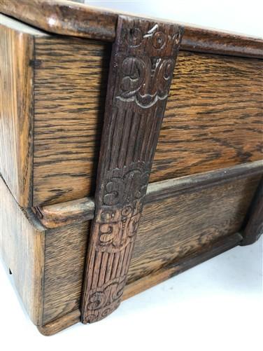 4 Sewing Machine Drawers Singer Treadle Cabinet, Sign Wood Cubbyholes B2