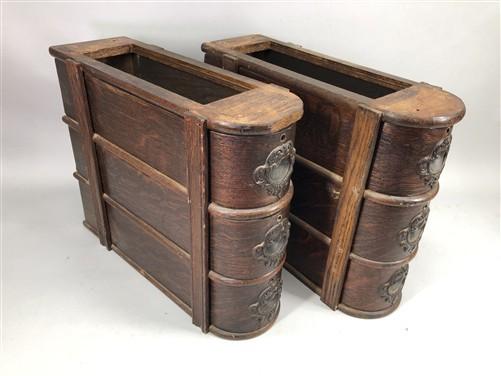 6 Sewing Machine Treadle Cabinet Drawers Singer Display Sign Wood Cubby Hole LX