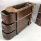 6 Sewing Machine Treadle Cabinet Drawers Singer Display Sign Wood Cubby Hole LX
