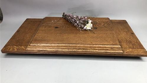 Singer Wood Table Top, Treadle Sewing Machine Base, Cabinet Part Vintage Z